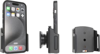 Brodit houder geschikt voor Apple iPhone 15/16/17 passive verstelbare houder 70-83/8-12mm
