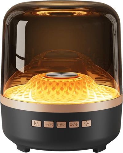 carmdering - Bluetooth - Draadloze Speaker -luidspreker - Subwoofer - Met lichteffecten -RGB-verlichting - Geluidskwaliteit in hoge definitie - Draagbaar draadloos ontwerp - Geschikt voor thuis, feesten, buiten, reizen, strand - Zwart- 1 Stuk