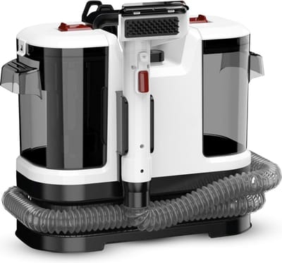 QORA® Vlekkenreiniger - Vlekkenreinigers - Tapijtreiniger Machine - Vlekkenreiniger Bank - Wit - 19cm x 31cm x 37cm