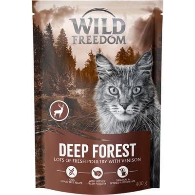 Wild Freedom Adult "Deep Forest" met hert - graanvrije receptuur - Nieuw Receptuur: 400 g