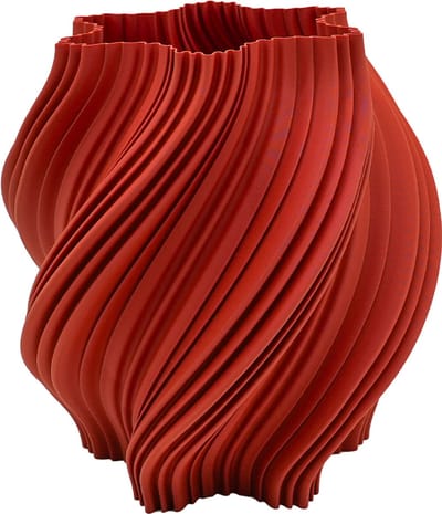 Liora moderne vaas – Decoratieve vaas - Terracotta - 3d geprinte vaas - geschikt voor droogbloemen - 25CM