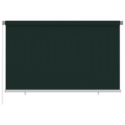 vidaXL Rolgordijn voor buiten 245(B)x140(H) cm HDPE donkergroen