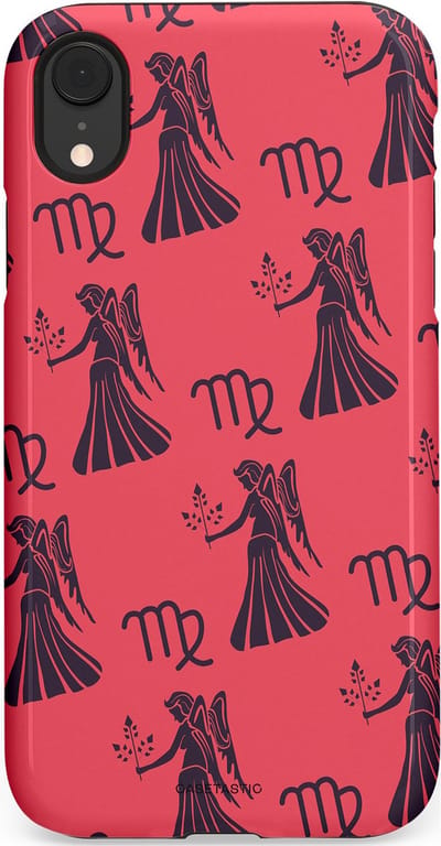Casetastic Hoesje Geschikt voor Apple iPhone Xr - Stijlvolle Beschermende Duo-layer Case - Zodiak maagd