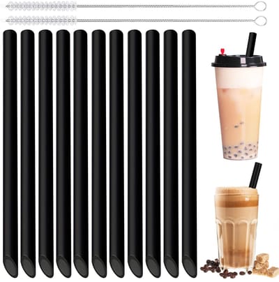 Dailygoods- Rietjes 20 Stuks - Herbruikbaar - Rietjesbeker - Rietjes Borstel - Temperatuurbestendig - Corrosiebestendig - Compatibel met Stanley Cup - Drinkrietjes