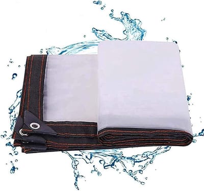 Waterdicht Zeil - Transparant Doek - Bescherming Buiten - Versterkte Zoom - 1x2m - Doorzichtig