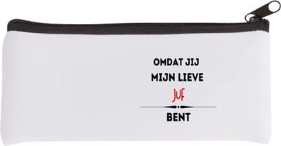 Akyol - omdat jij mijn lieve juf bent Etui - Juf - de liefste juf - verjaardag - cadeautje voor juf - kado - geschenk - 20 bij 9 cm