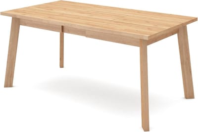 Skraut Home | Eettafel | vaste tafel voor keuken en woonkamer | 170 | voor 8 eetzalen | houten poten | moderne stijl | eiken