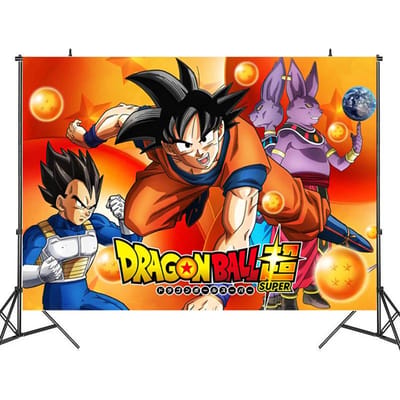 Dragon Ball Gelukkige Verjaardag Decoratieset Tafelkleed Bord Servet Beker Taartdecor Feestmuts Babyborrel Dragon Ball Feestartikelen