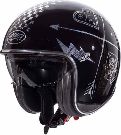 Premier Helmets Vintage Evo NX Silver Chromed