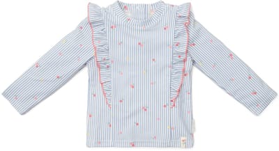 Zwemshirt lange mouw - Blauw - Sunny Flowers-62/68