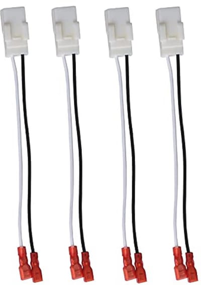4 Pack Speaker Bedrading Harnas Vervanging voor Auto's - Gemakkelijke Installatie voor Achter Deur Speakers