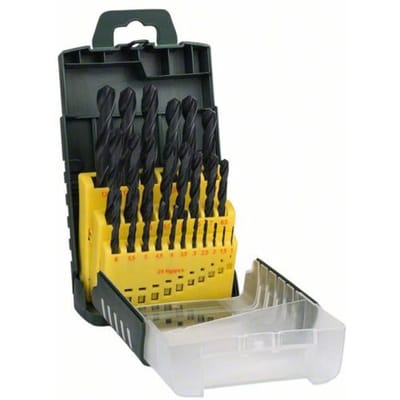 Bosch Accessories 2607017153 Promoline HSS Metaal-spiraalboorset 25-delig 1 mm, 1.5 mm, 2 mm, 2.5 mm, 3 mm, 3.5 mm, 4 mm, 4.5 mm, 5 mm, 5.5 mm, 6 mm,