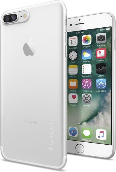 Spigen AirSkin Hoesje Apple iPhone 7 Plus / 8 Plus Transparant