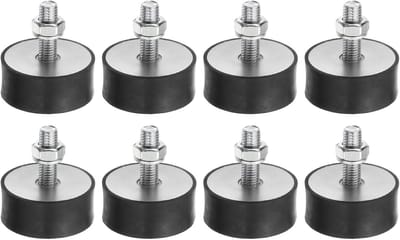 Rubber Studs en Shock Absorbers - 8 Stuks M6 Antivibratie Isolatoren voor Motoren en Compressoren