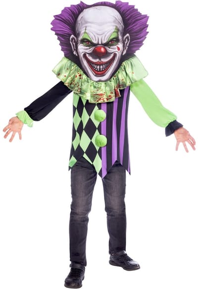 Amscan Kinderkostuum Horrorclown Polyester Maat 8-10 Jaar