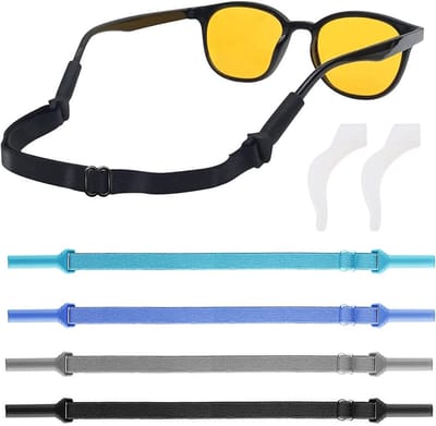 Verstelbare brillenbanden met silicone oorlussen, sportstrap voor heren, dames en kinderen, ideaal voor actieve levensstijl en outdooractiviteiten