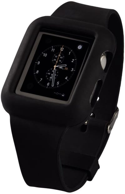 Hama Siliconen bandje - Apple Watch Series 1/2/3 (42mm) - Zwart