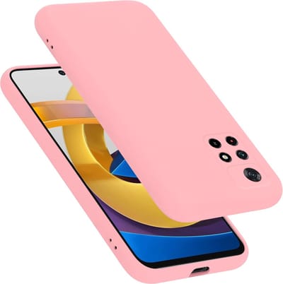 Cadorabo Hoesje geschikt voor Xiaomi POCO M4 PRO 5G in LIQUID ROZE - Beschermhoes gemaakt van flexibel TPU silicone Case Cover