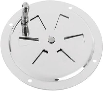 Ventilatierooster - Afzuigkap Ventilatiepaneel - Luchtstroom Reguleren - Verstelbaar Mechanisme - 125 mm - Zilver