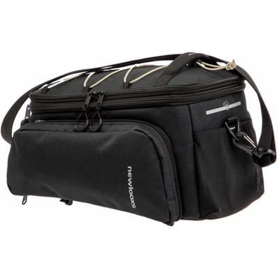 New Looxs ® Sports Trunkbag Racktime 2.0 - Bagagedragertas - Fietstas Enkel - Ingebouwde Racktime-Adapter - Waterdicht door Regenhoes (inclusief) - Vergrootbaar tot 31 L - Zwart