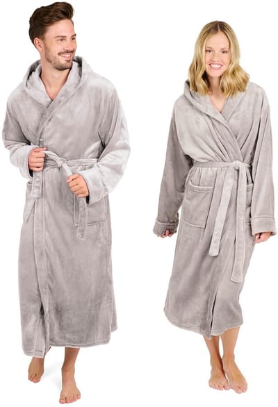 Allecto - Badjas Unisex - Fleece Badjas met Capuchon - Zacht en Comfortabel - Geschikt voor Dames en Heren - Met Zakken - Ideaal voor Thuis en Sauna