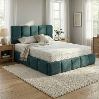 Mörgenn Bed Calma - Luxe Bedframe met Opbergruimte - Teal (Anthology 13) - 160x200 cm - Zonder Matras
