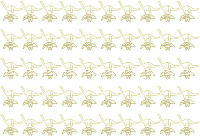 100 Stuks Vorm Paperclips - Pterosauriër, Gele Dinosaurusvorm, Metaal, Draagbaar - Voor Bestandsclassificatie en Kantoor