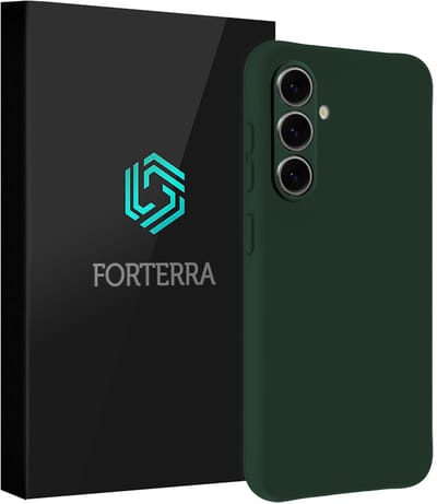 Hoesje Geschikt voor Samsung Galaxy A37 - Sterk & Shockproof - Siliconen Case - Hoes Cover - Donkergroen