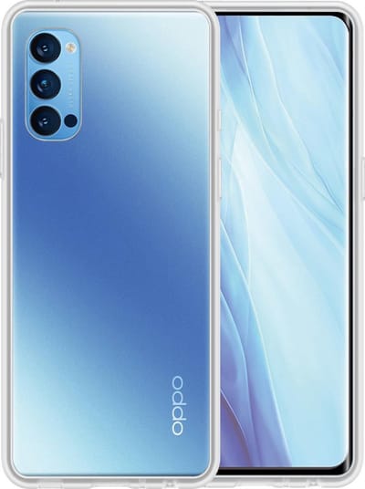 Hoesje - Geschikt voor OPPO Reno 4 Pro 5G - Sterk & Shockproof - Hoes Cover - Siliconen Case - Telefoonhoesjes - Transparant