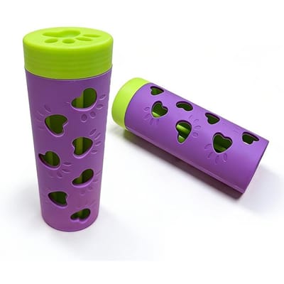 Interactieve Hond Bijtbestendig Huisdier Lekkend Voer Hond Pootafdruk Patroon Plastic Langzame Voederbak Tanden Slijpen Puppy Puzzel Huisdier Training
