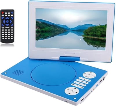 Draagbare DVD Speler - Mobiele DVD Speler - Film Kijken Onderweg - HD Schermweergave - 14 inch - Blauw