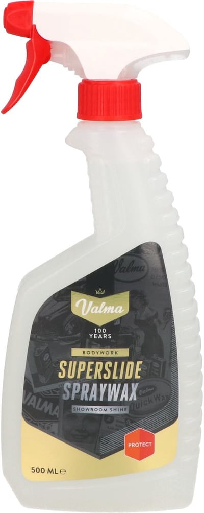 Valma Superslide Spraywax - Heldere wax - Verdiept de kleur - Extreme glans en bescherming - Waterafstotend - 500ml
