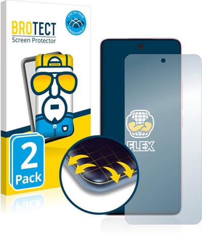 BROTECT - Screenprotector voor Xiaomi 12 Lite - Folie Beschermfolie transparant volledig dekking - 2 Stuks