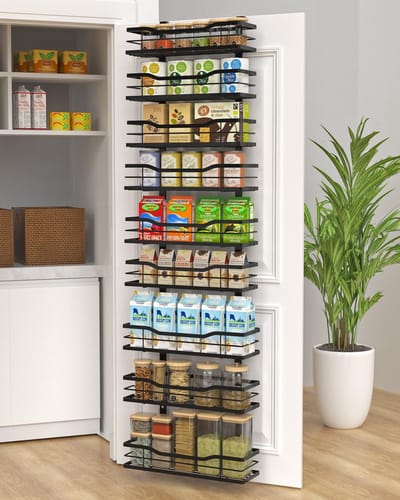 Cosensi- Deurenorganizer 9-Tier - Opbergrek metaal - Verstelbare mand - Multifunctioneel - Sterk en duurzaam - Eenvoudig te monteren