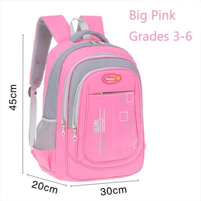 Sacs d'école primaires pour fille dessin animé mignon motif géométrique sac à dos rose pour écolier cartable d'étudiant sac à dos pour enfants d'école primaire