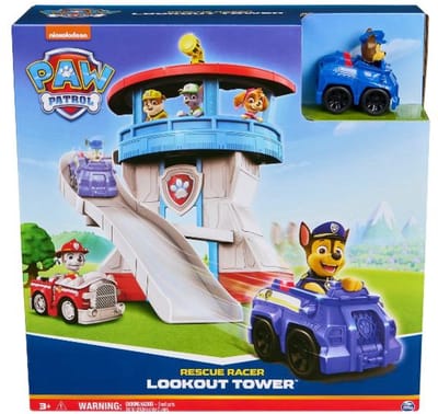 Paw Patrol Rescue Racer Uitkijktoren - Hoofdkwartier Speelset
