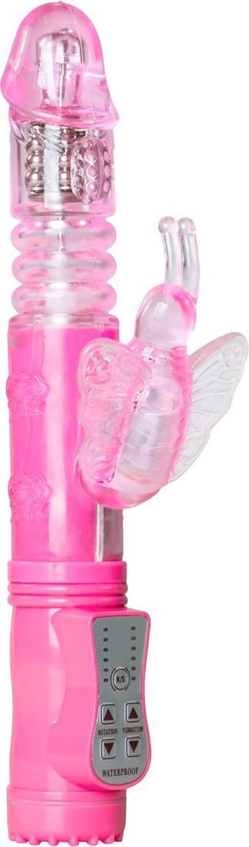 EasyToys - Stotende Butterfly Vibrator - Vibrators voor Vrouwen - Sex Toys voor Vrouwen - Vibrators - G-Spot Vibrator - Clitoris Stimulator - Roze