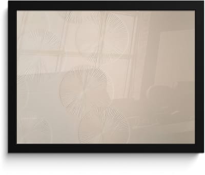 Poster in lijst - Fotolijst 40x30 cm - Posters - Japandi - Beige - Modern - Posterlijst zwart - Decoratie - Wanddecoratie woonkamer - Muurdecoratie slaapkamer