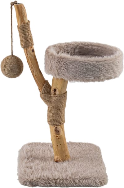 LUNA Design Krabpaal – Massief Hout - Stijlvol Kattenmeubel - Afmetingen: 40 x 40 x 84 cm (L x B x H)