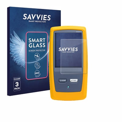 3 Stuks Savvies Screenprotector - geschikt voor Fluke DSX8000 - beschermfolie glas transparant