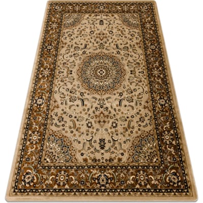 Kleden Rugsx Tapijt ROYAL E0177 Kader, rozet - beige 150x230 cm