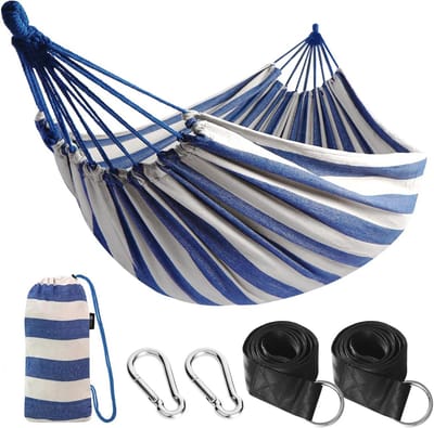 Draagbare Hangmat 210x150 cm Met Draagtas - Geschikt Voor Tot 200 kg - Lichtgroen