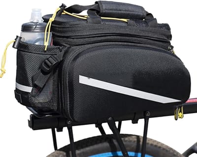 Fietstas - Outdoor tas - Reizen en fietsen - Grote capaciteit - 35L expansie - Zwart