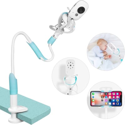 SnelShoppen - Universele Bevestiging voor Babycamera met Flexibele Stang en Antislip voor Stabiele Installatie, Compatibel met de Meeste Babyfoons