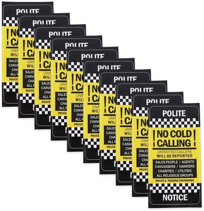 Allecto - Aandacht Sticker - Geen Koude Oproep - Waterdicht en