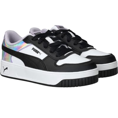 PUMA Carina Street Space belle PS Meisjes Sneakers - PUMA White-PUMA Black-Lilac Crush