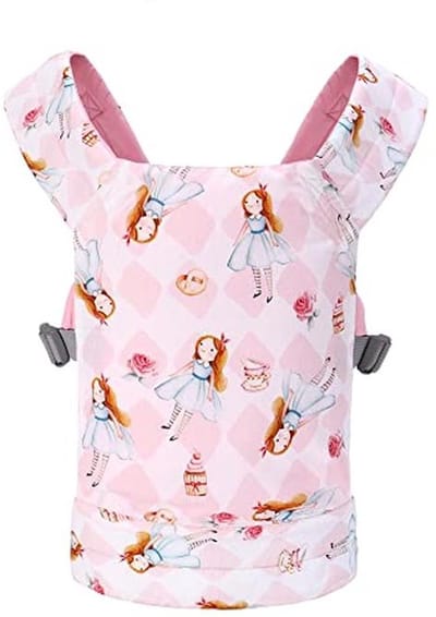 Babypoppendrager voor Kinderen - Voor- en Rugdrager met Verstelbare Bandjes - Knuffeldier- en Poppenaccessoires - 100% Katoen