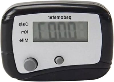 Stappenteller Pedometer - Stapmeter Calorie Teller - Dagelijkse Beweging - Geen App Nodig - 4.7x3.5cm - Zwart