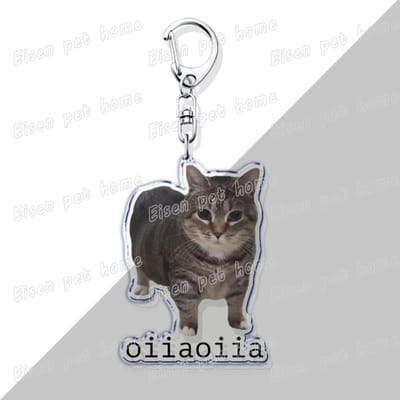 Porte-clés Hamster Mignon pour Accessoires Sac Wiwiwi Chat OIIA OIIA Meme Uia Miaou Porte-clés Voiture Anneau Porte-clés Bijoux Cadeaux Porte-clés gray
