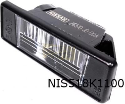 Nissan Juke/ Navara/ Qashqai/ X-trail Kentekenverlichting (L/R) Origineel! 26510JD00A (Let goed op de jaartallen!)